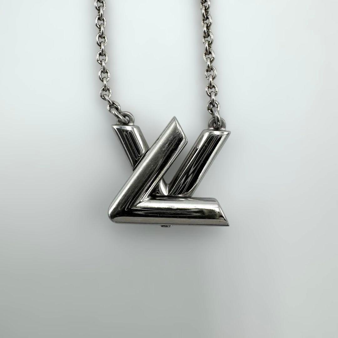 美品】ルイヴィトン ネックレス・GO-14 M01872 シルバー ツイスト