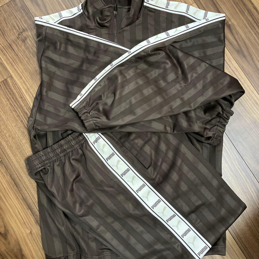 PUMA プーマ ジャージ 茶色 上下 セットアップ ブラウン - メルカリ