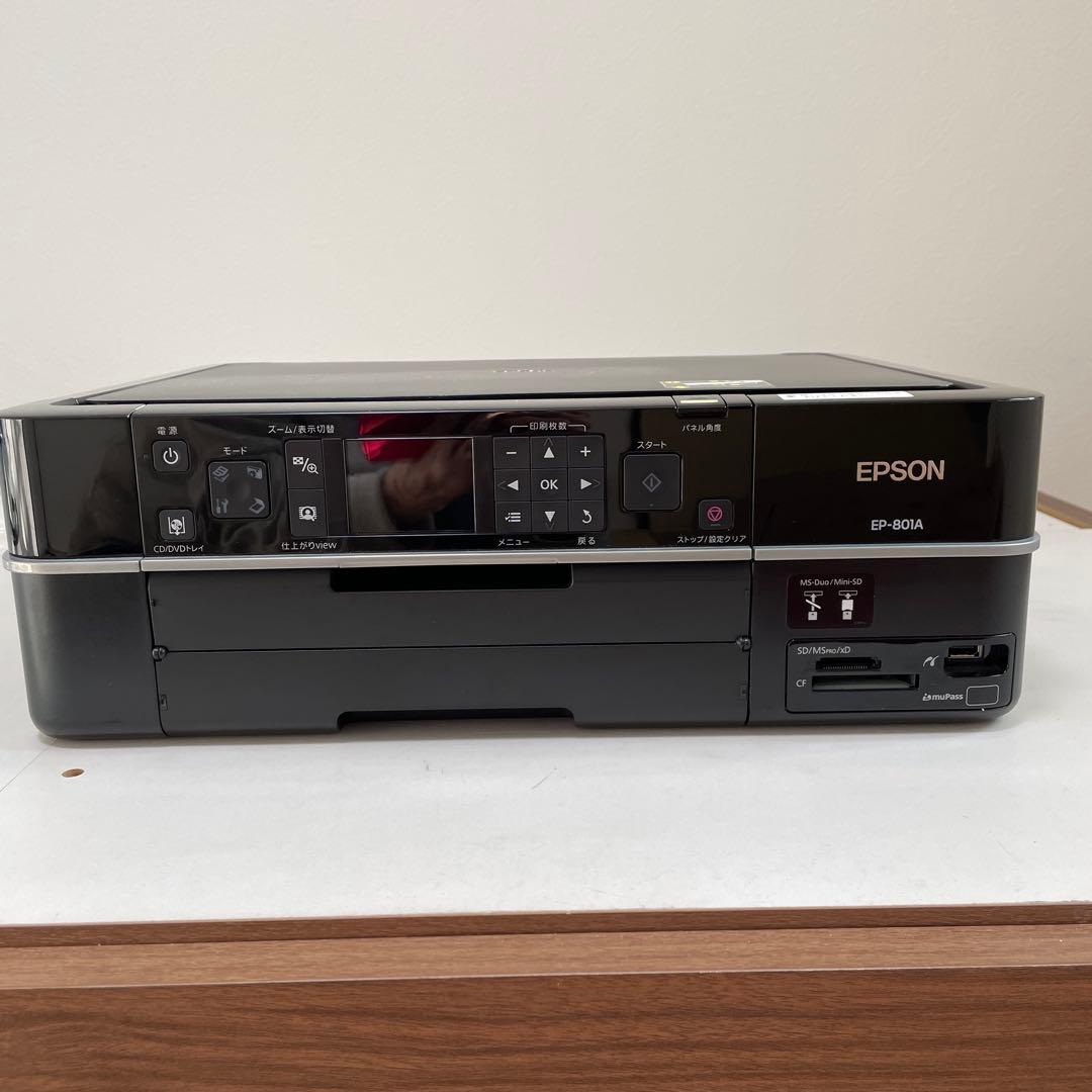 EPSON インクジェットプリンター EP-801A 中古品 - メルカリ