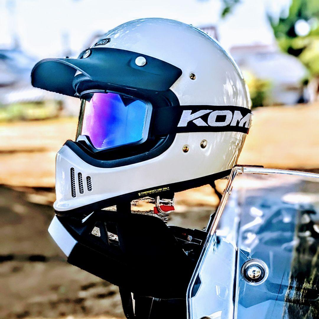 SHOEI EX-ZERO オフホワイトXLサイズ(komineゴーグルセット) - メルカリ