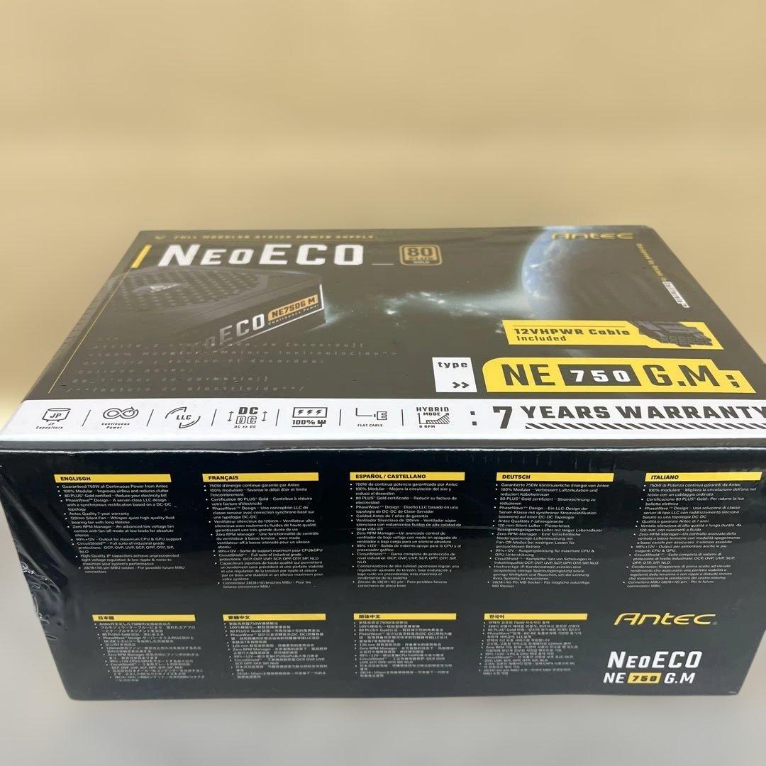 601438 ANTEC 80PLUS 電源ユニット「NE750G M 」 Amazon | ANTEC Antec、80PLUS Gold認証取得 高効率高耐久フル