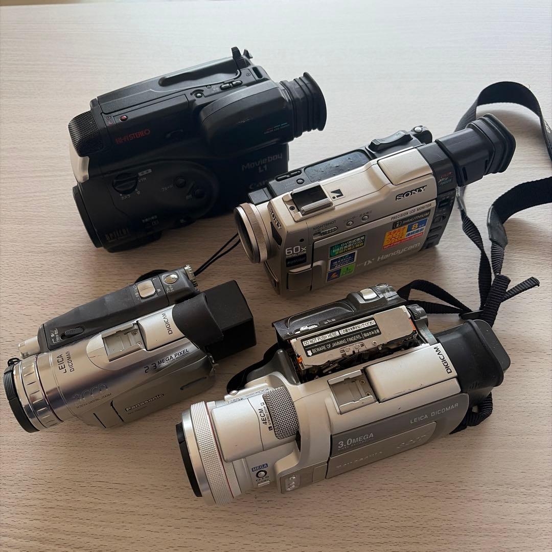 SONY Panasonic Canon ビデオカメラ 4台まとめ売り ジャンク - メルカリ