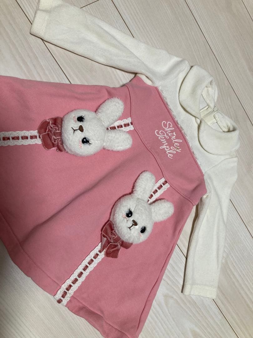 シャーリーテンプル うさぎ ワンピース 90 - メルカリ