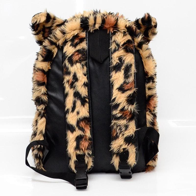 Y2K】未使用☆GLAD NEWS ネコ耳付 リュック ヒョウ柄 アニマル柄