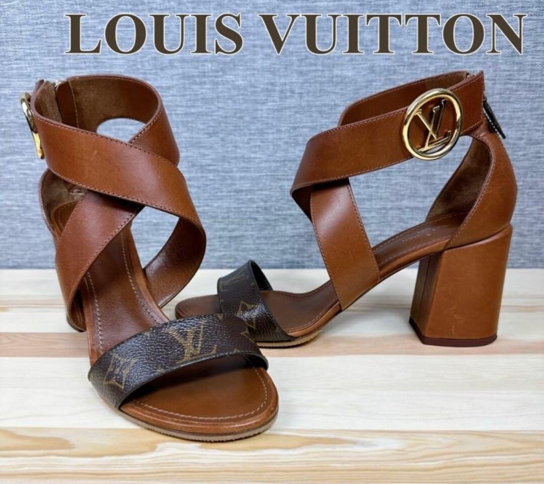 ルイヴィトン モノグラム サンダル ホライズンサンダル ブラウン