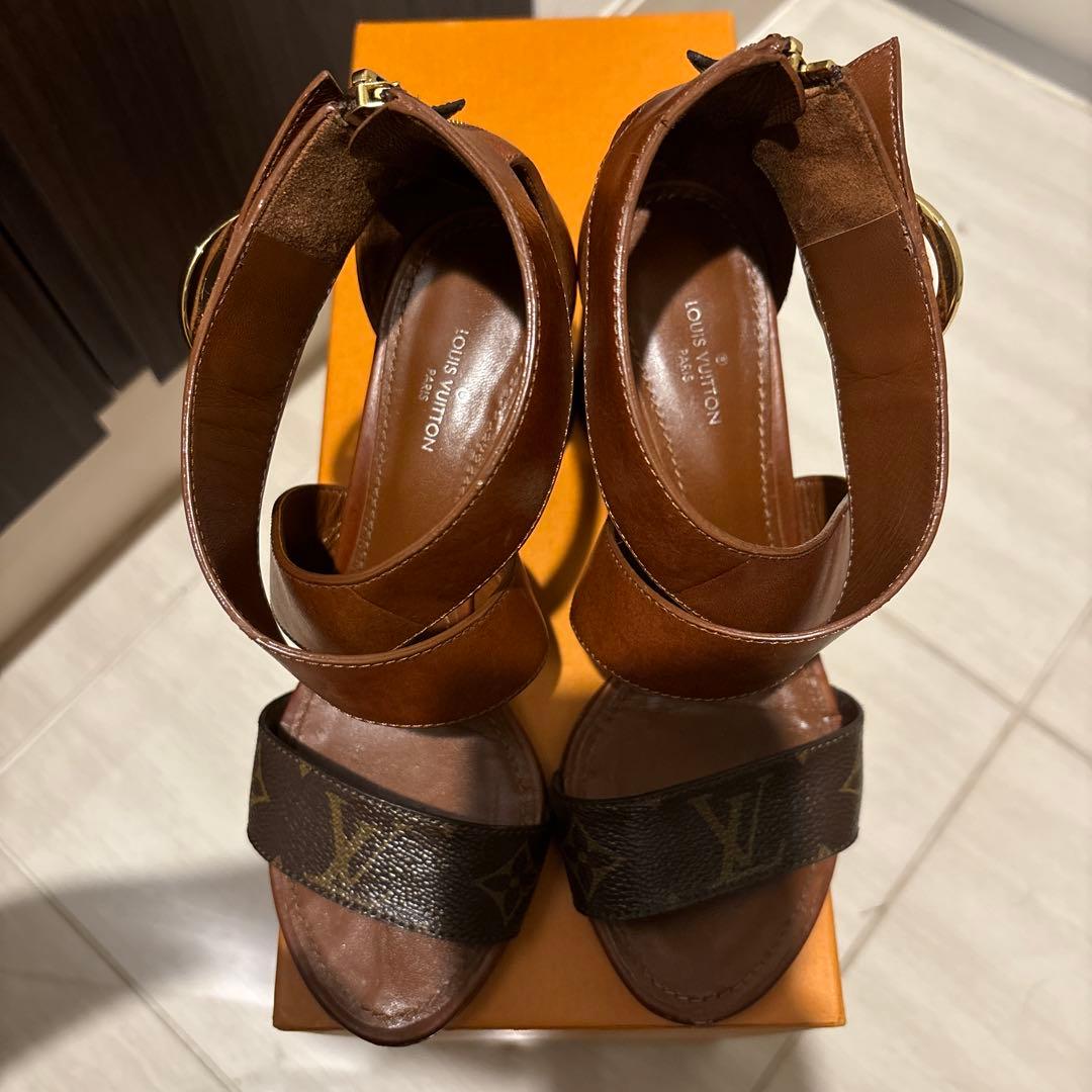 ルイヴィトン モノグラム サンダル ホライズンサンダル ブラウン