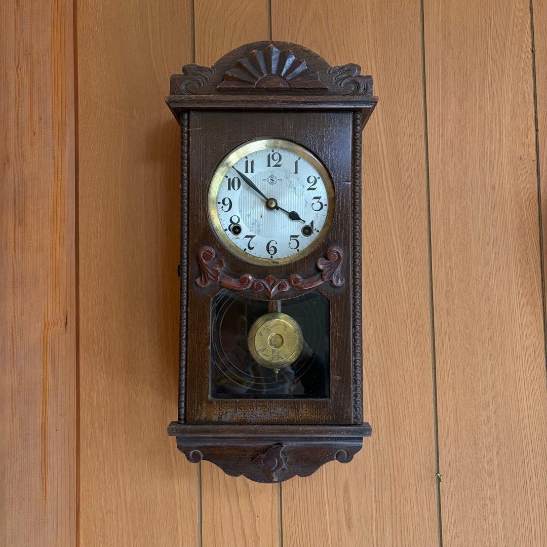 柱時計 アンティークレトロ 振り子時計 昭和13年式 363 - メルカリ