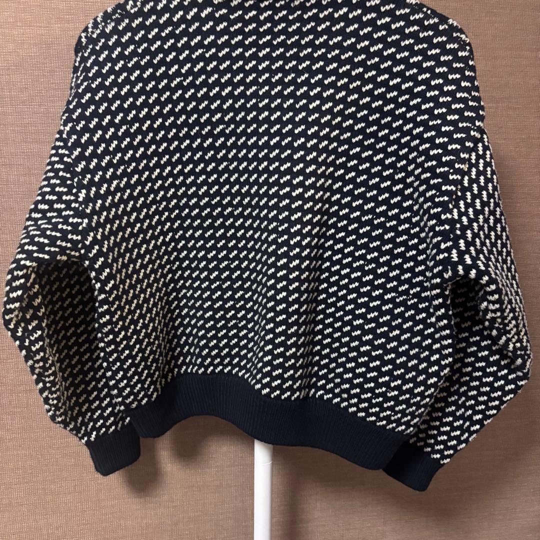 ♦︎ L.L.Bean エルエルビーン バーズアイ ニット ネイビー M