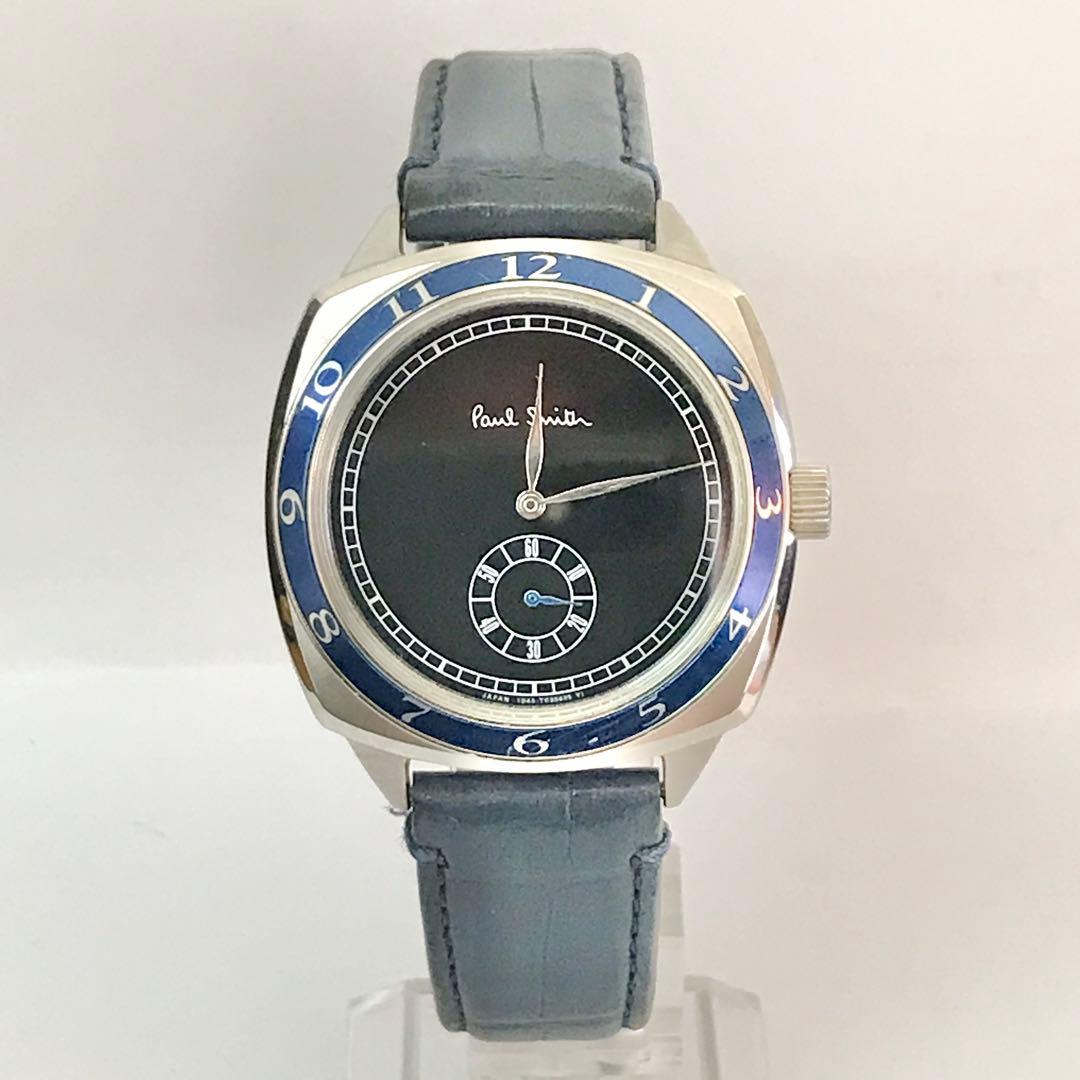 ポールスミス 腕時計 1995 復刻 MCM レザーバンド ネイビー S3323