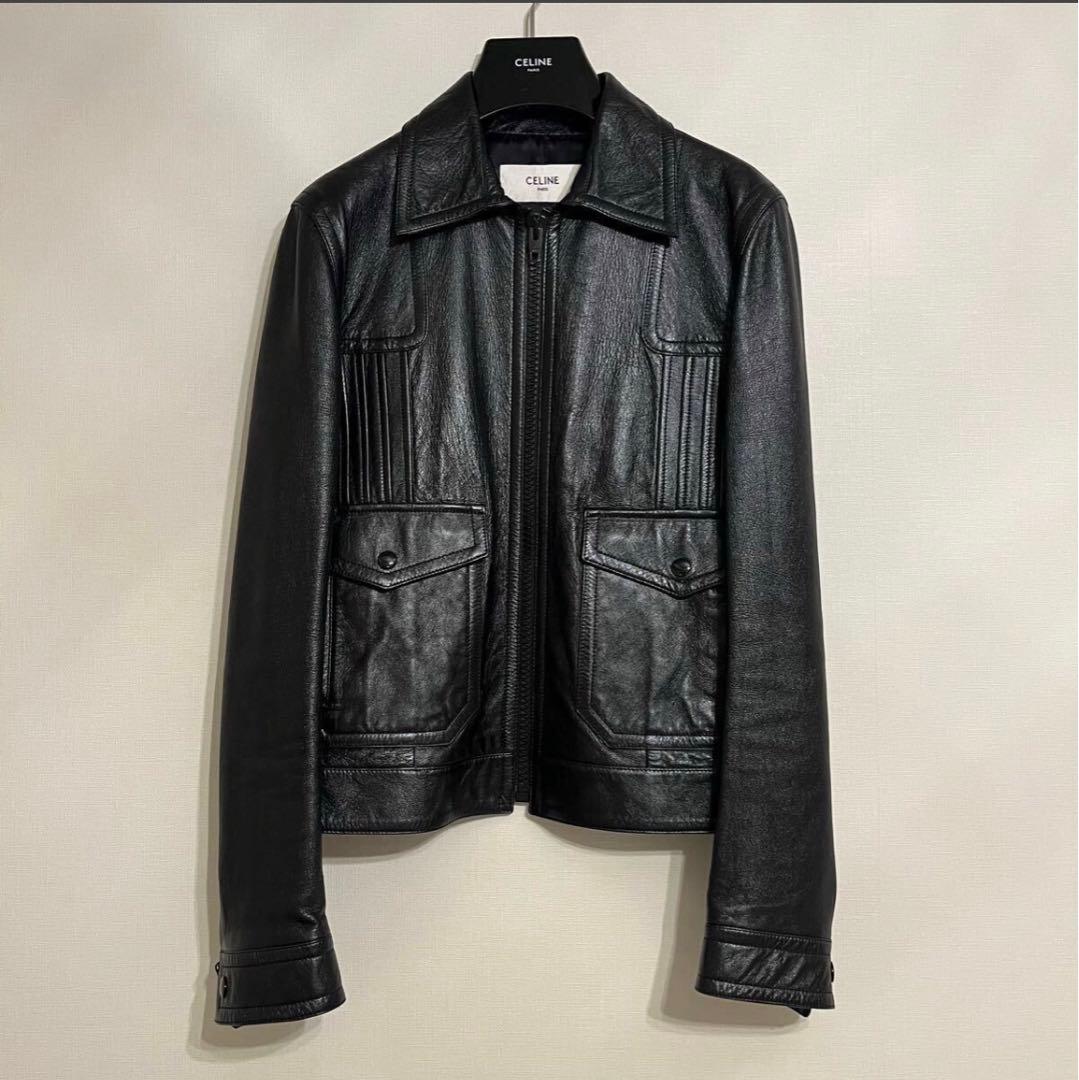 未使用 セリーヌ エディスリマン着 キムタク着 20ss レザージャケット