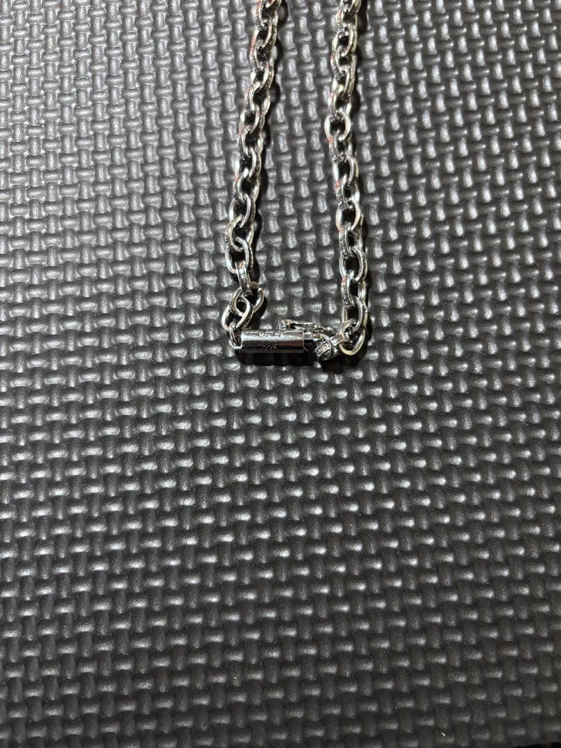 silver925 ダブル ダガー ペンダント ペーパーチェーン 巾着付 - メルカリ