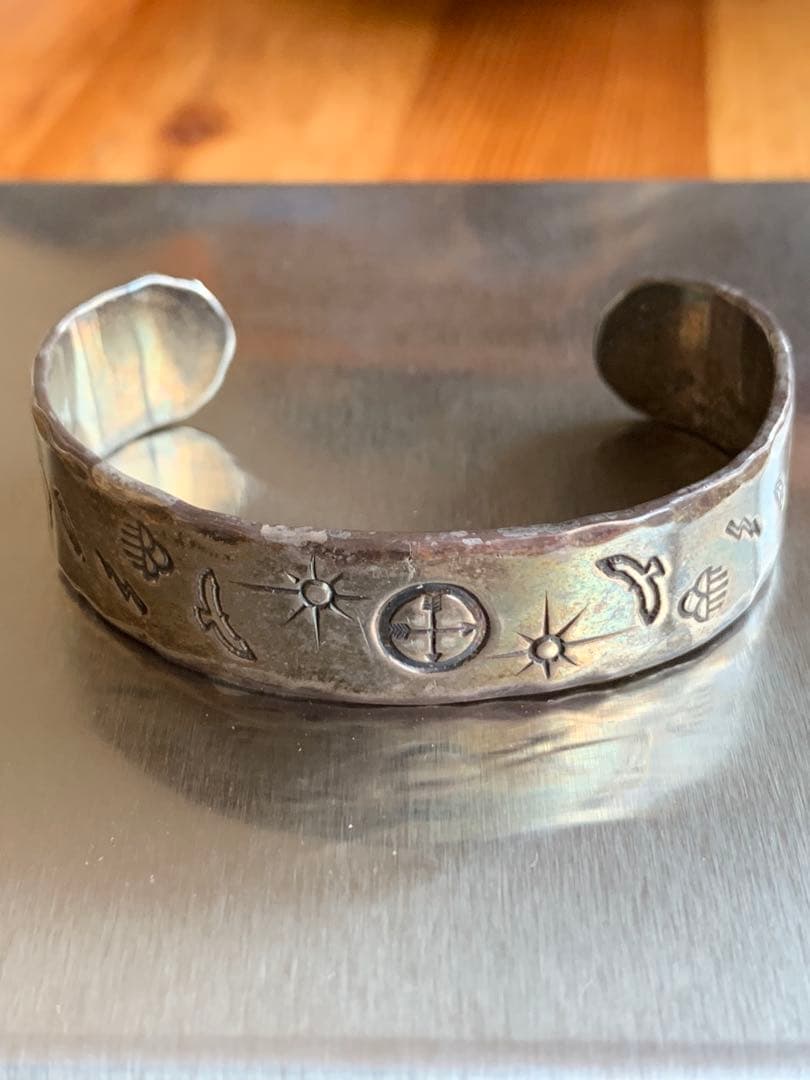 【超希少/初期】NAITIVE SPIRIT スタンプワーク　バングル【訳あり】