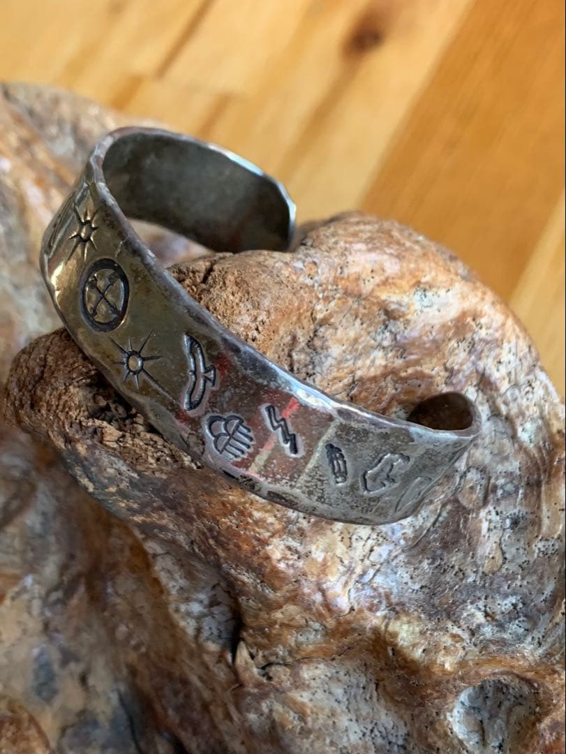 【超希少/初期】NAITIVE SPIRIT スタンプワーク　バングル【訳あり】