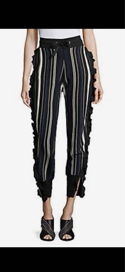 専用。3.1 phillip limニットパンツ　フリル　ストライプM美品