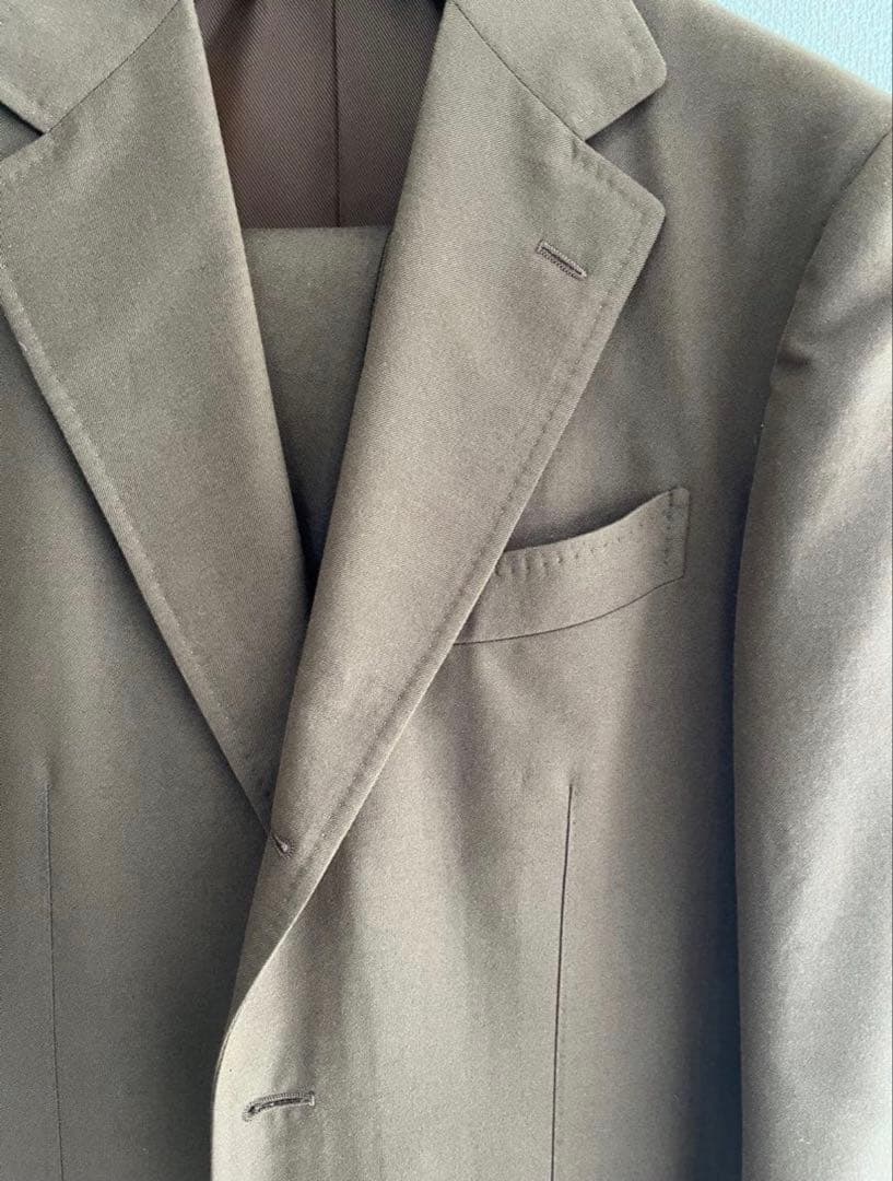 beams f ブラウン スーツ 46 総裏 brilla コットンウール - メルカリ