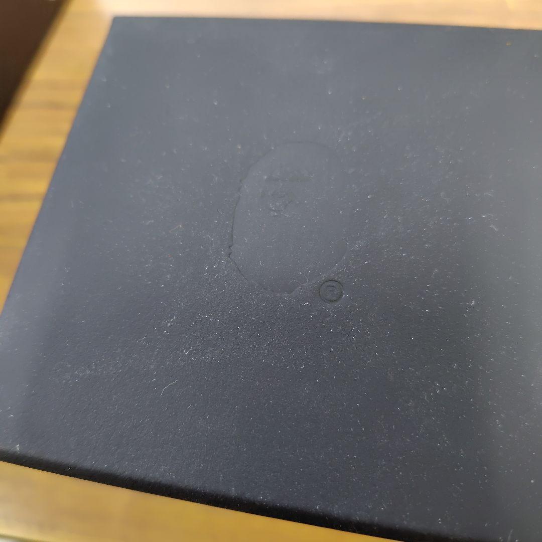 超溝ありでガリキズ無し BAPEX ブラック 自動巻き時計 200m防水