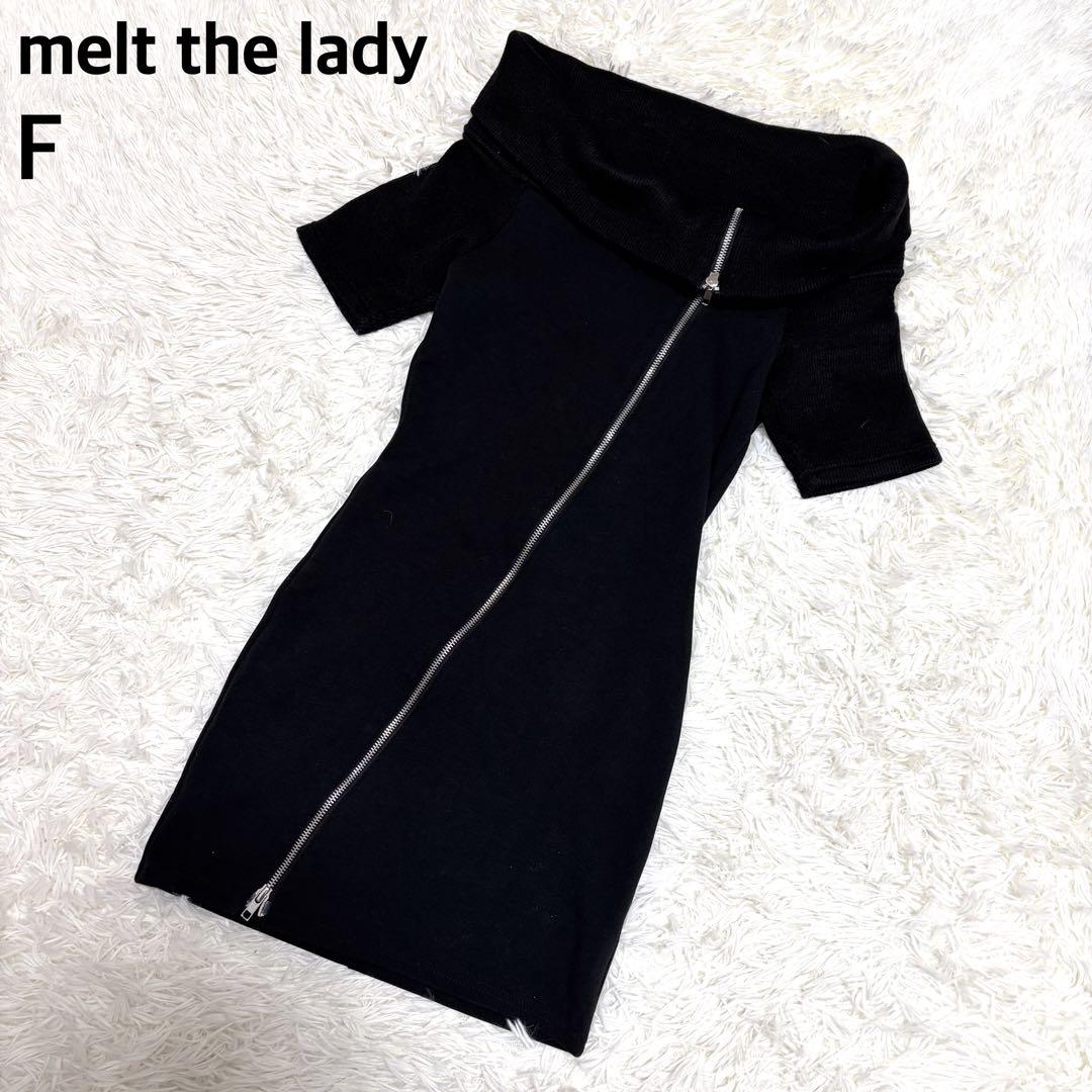 melt the lady slash zip up mini dress 半袖 - メルカリ