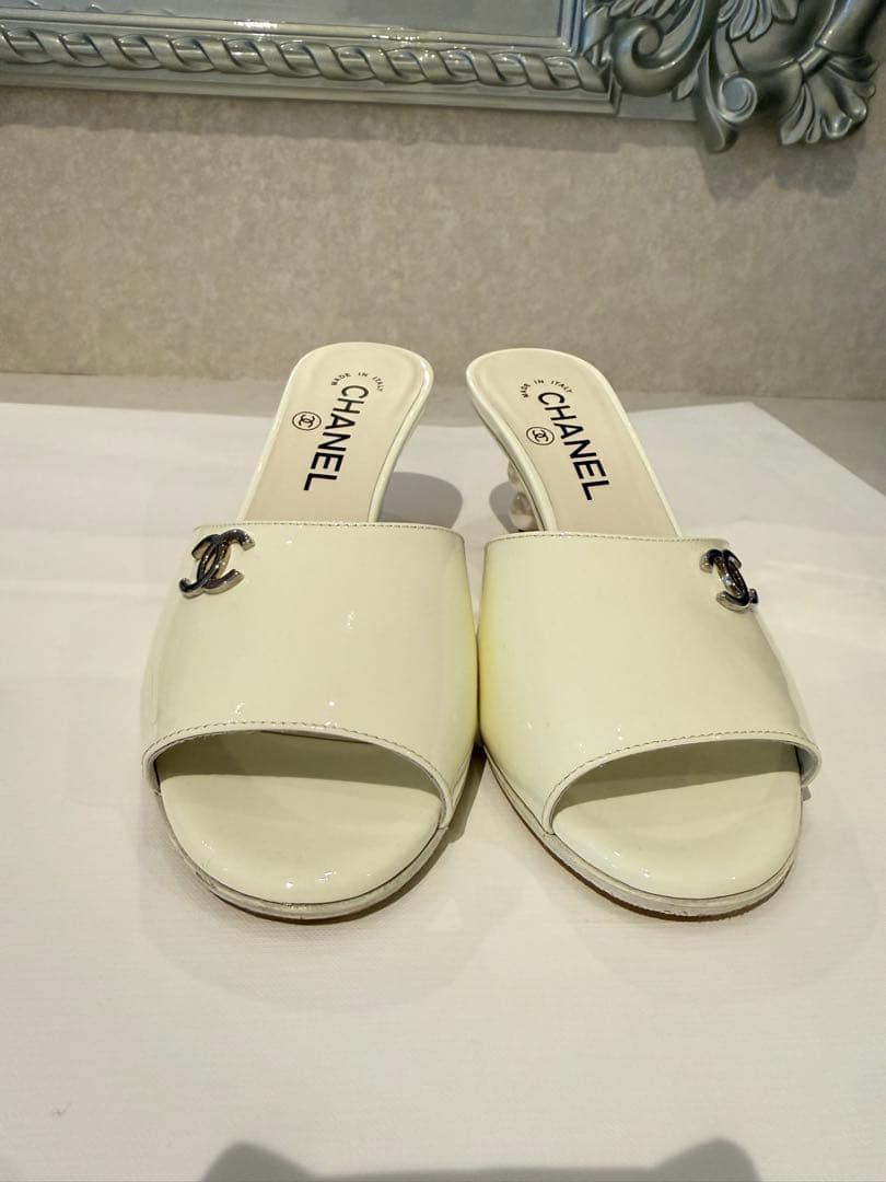 CHANEL オープントゥサンダル パールヒール 35½ 楽天市場】シャネル パール サンダルの通販