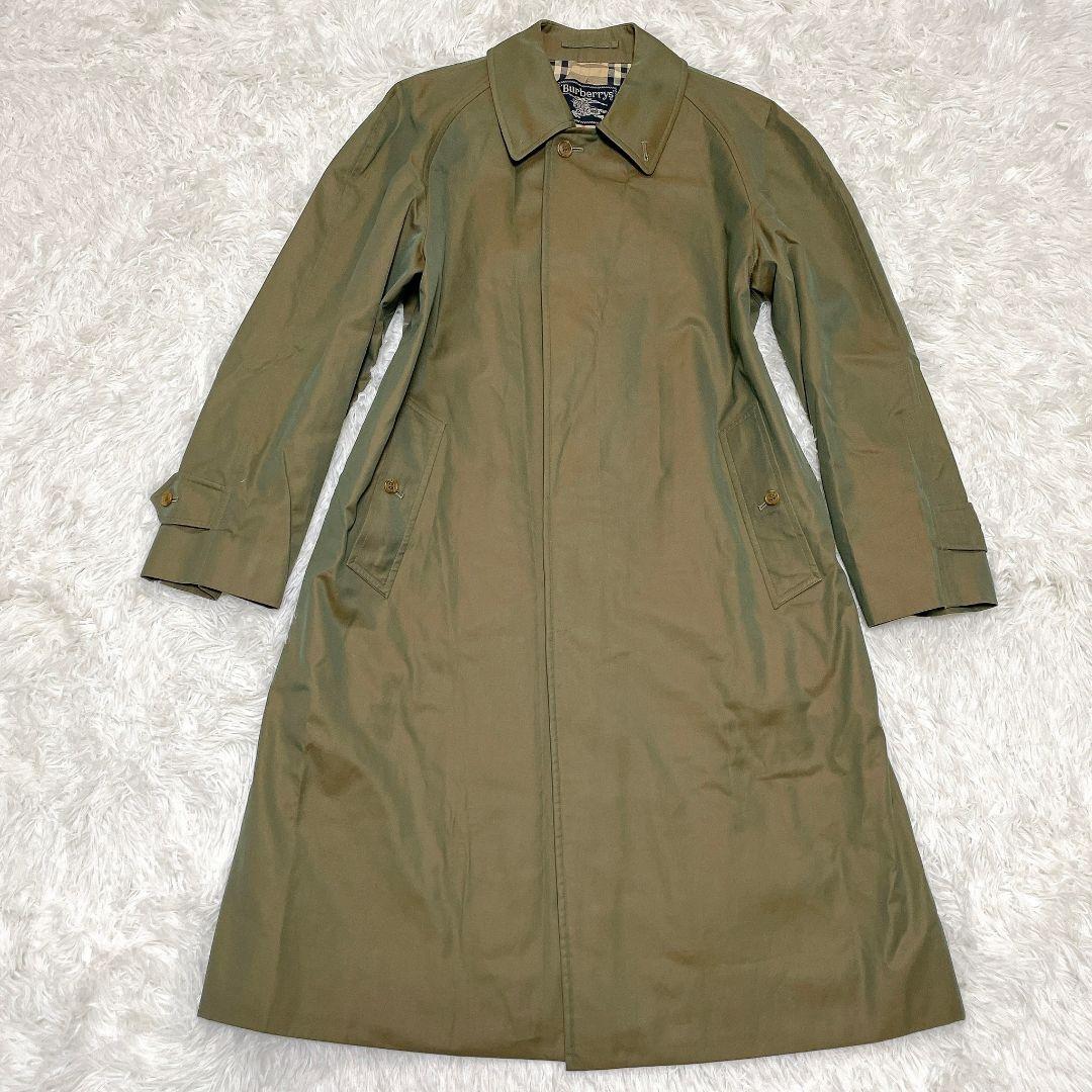 美品】バーバリー ステンカラーコート 玉虫色 ノバチェック L - メルカリ