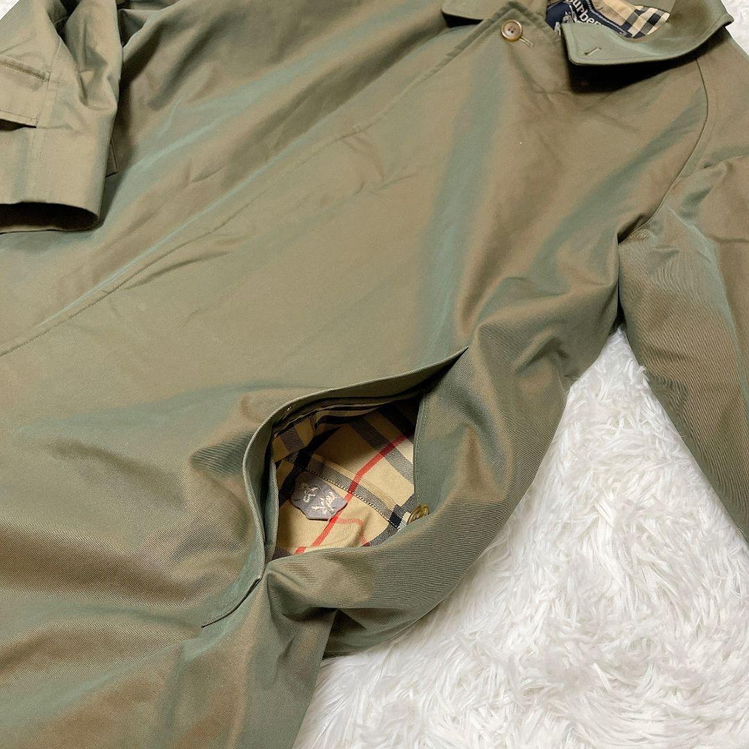 美品】バーバリー ステンカラーコート 玉虫色 ノバチェック L - メルカリ