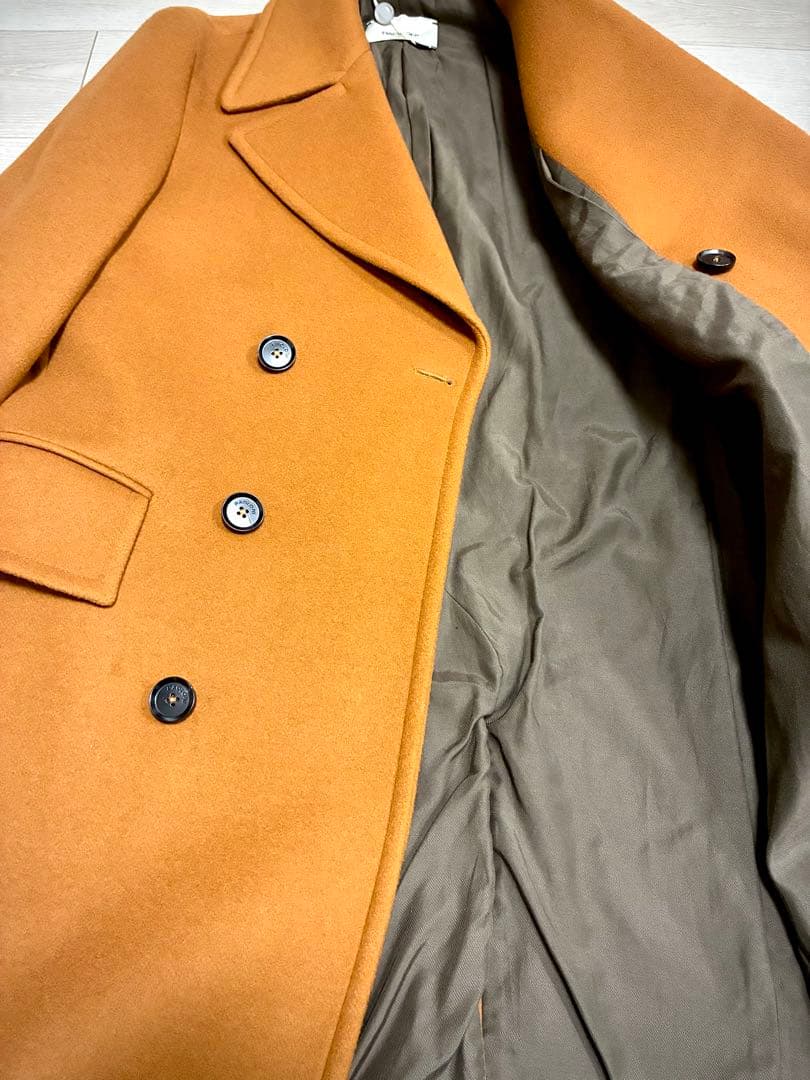 新品16.8万円 パオローニ PAOLONI ダブル チェスターロングコート
