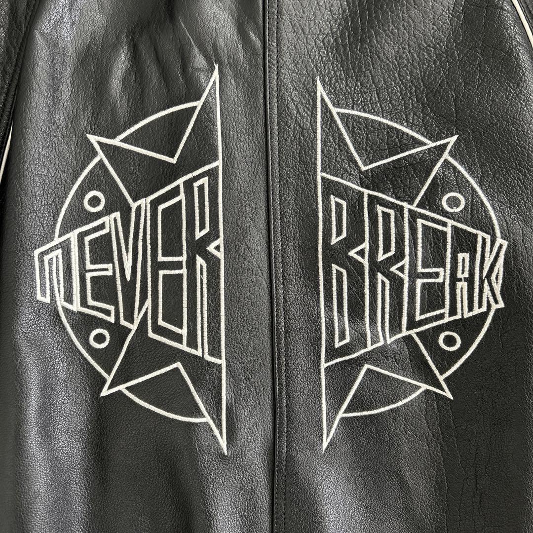 美品 ZARA バッファローレザー 本革 牛革 レザージャケット Lサイズ