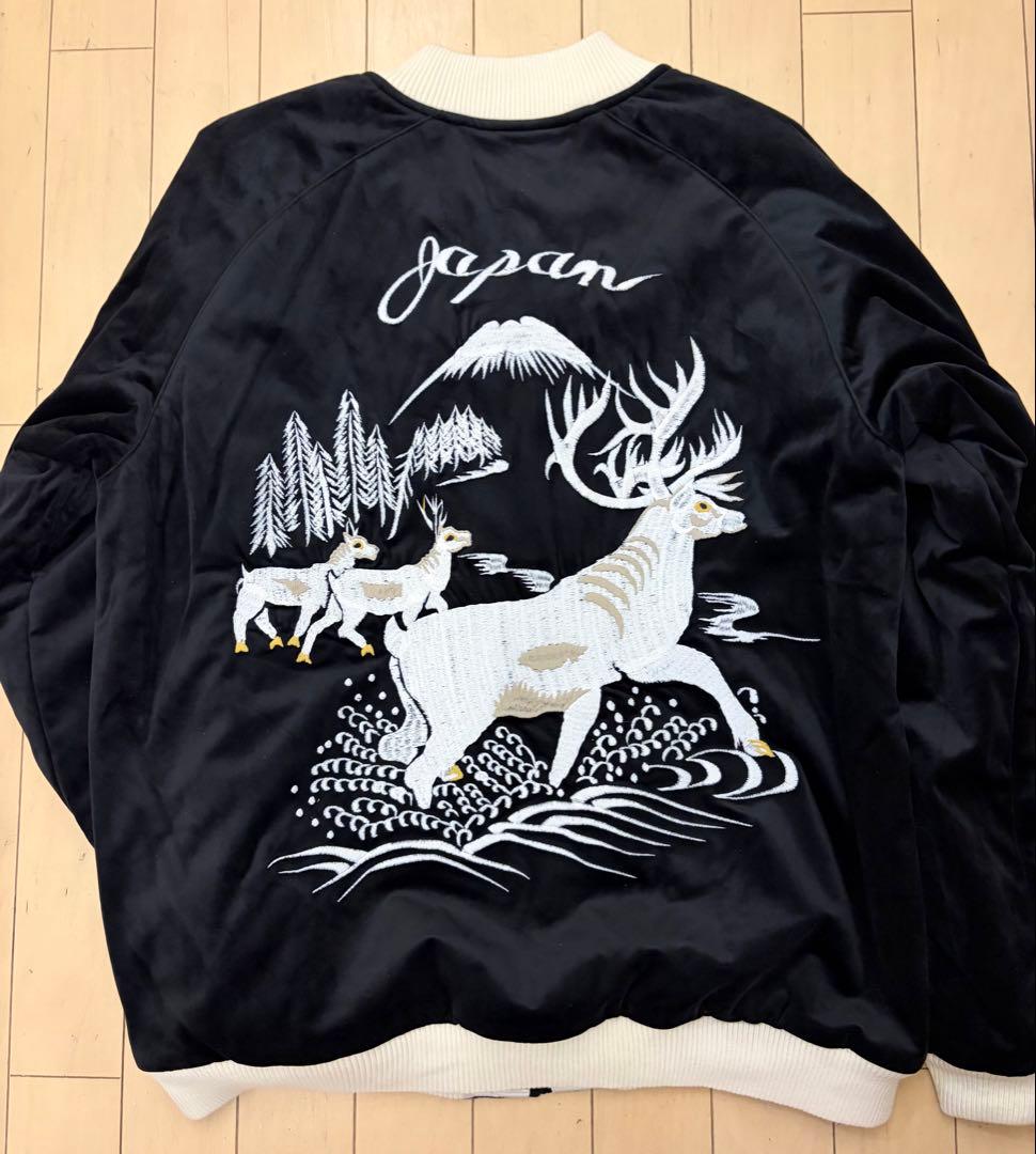 houston 別珍スカジャン トナカイ XL - メルカリ