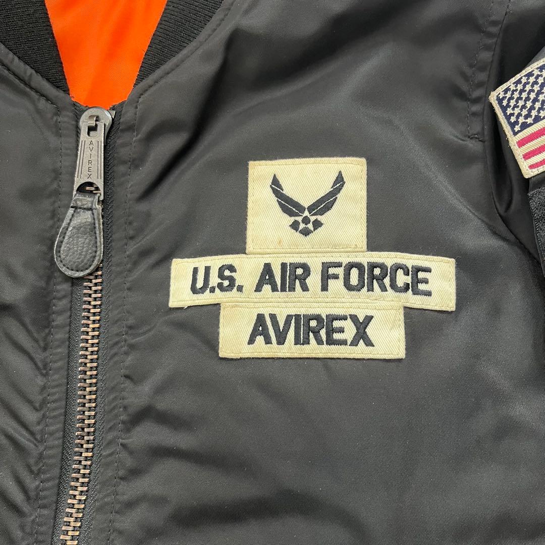 AVIREX エアフォース スペースコマンド フライトジャケット MA1 黒