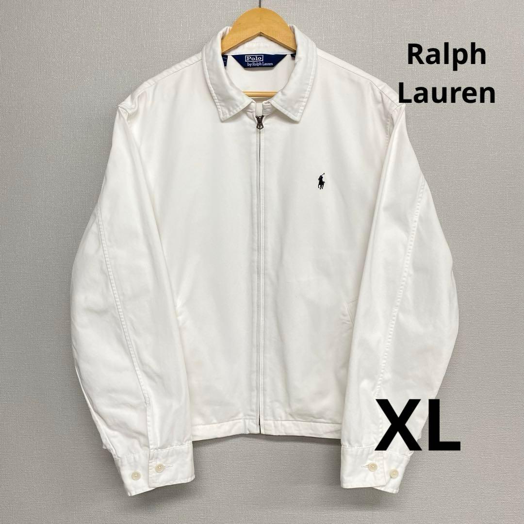 90's Polo Ralph Lauren スウィングトップジャケット白 XL - メルカリ