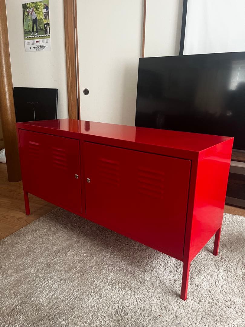 廃盤品】 IKEA 赤いキャビネット 訳あり - メルカリ