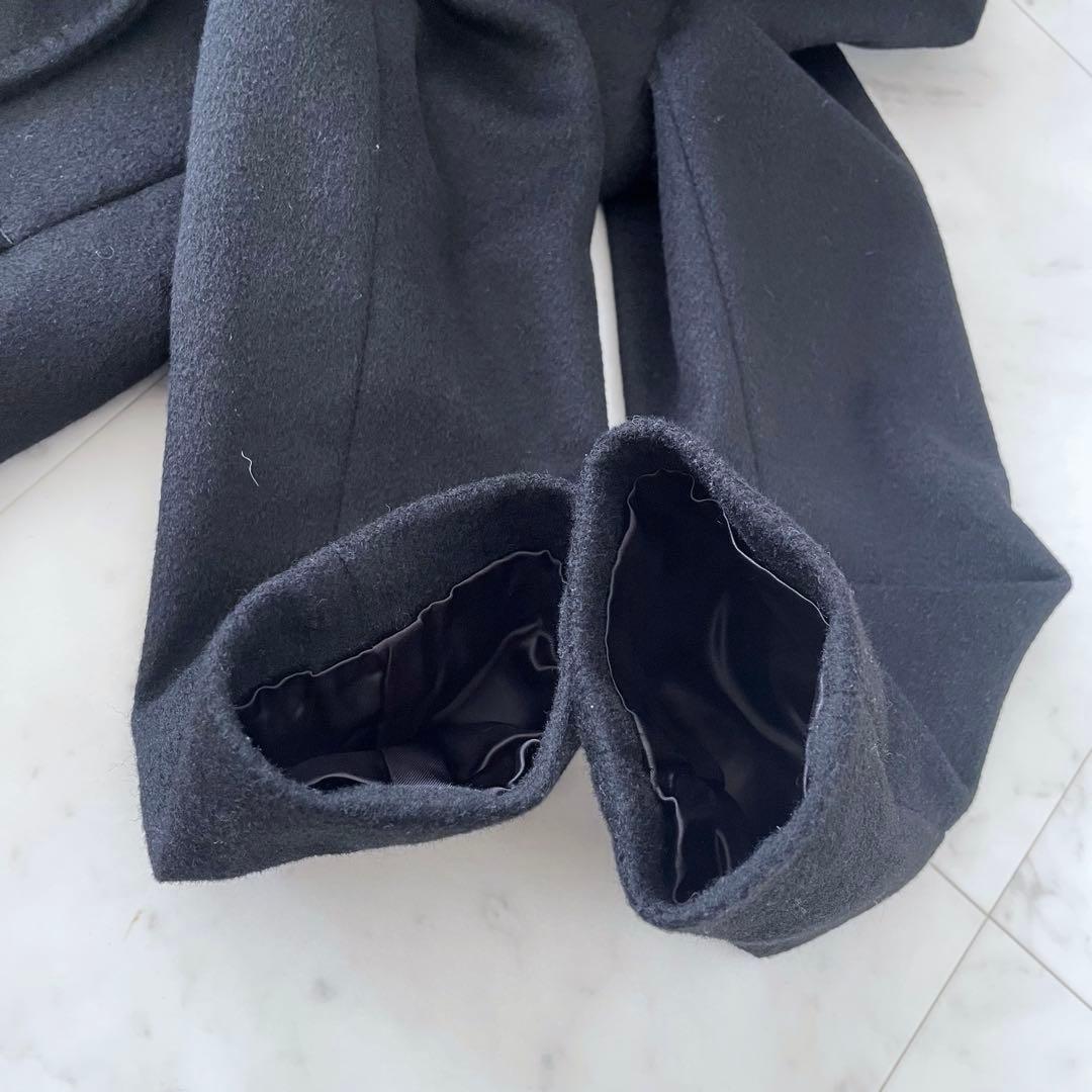 美品＊INED イネド カシミヤ100％ロングコート ブラック ベルト欠品