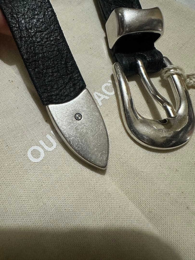 Our Legacy BELT 2CM Leather Black L70未使用 - メルカリ