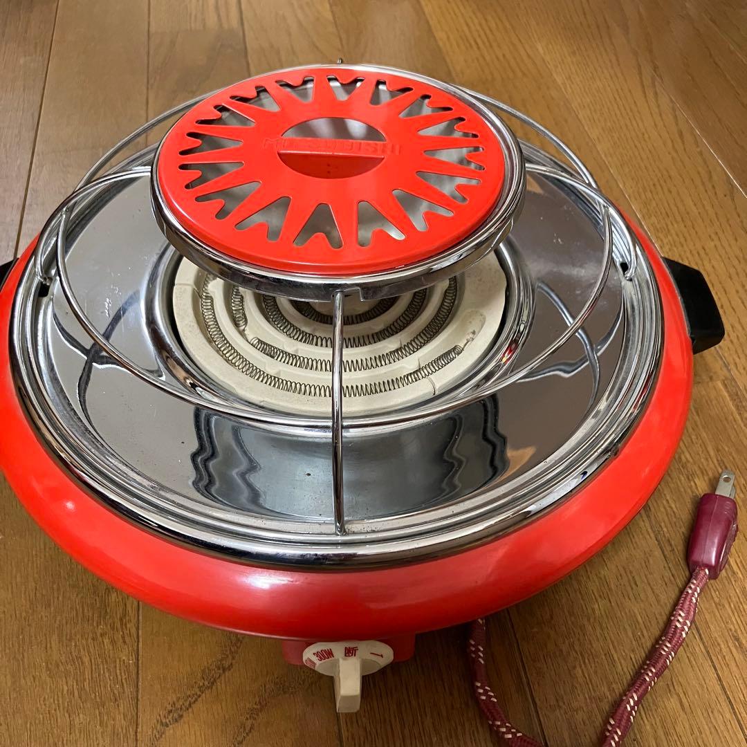 昭和レトロ家電 卓上電気火鉢 電気コンロ 三菱電機 MITSUBISHI - メルカリ