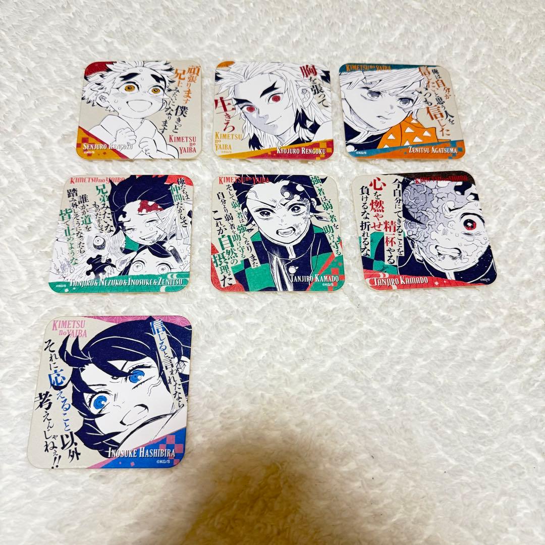 鬼滅の刃 原画展 アートコースター 煉獄杏寿郎 千寿郎 炭治郎 善逸