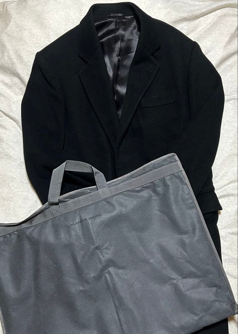 週末価格【本人期】HELMUT LANG ブラック チェスターコート 46