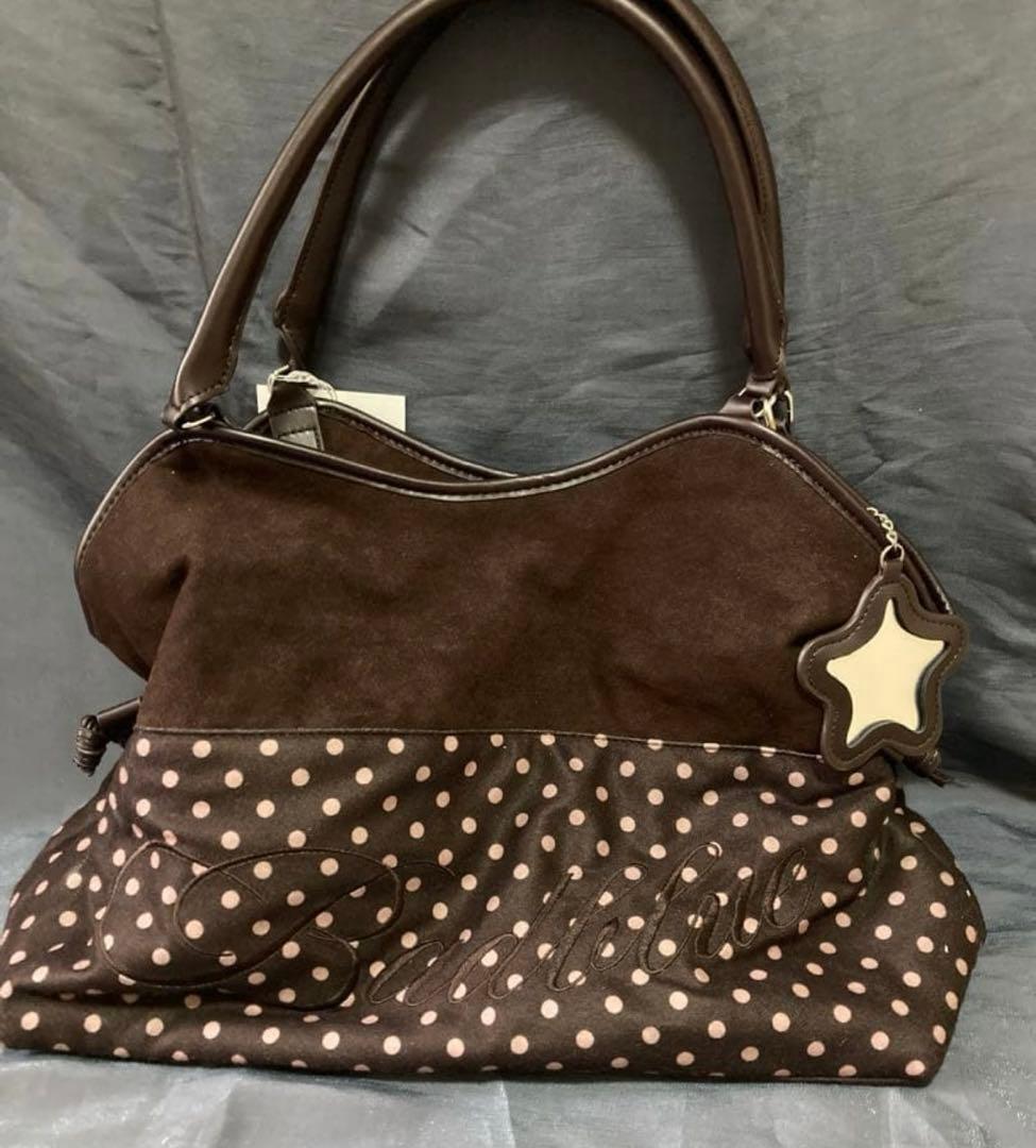 BadBlue ブラウン ドット トートバッグ