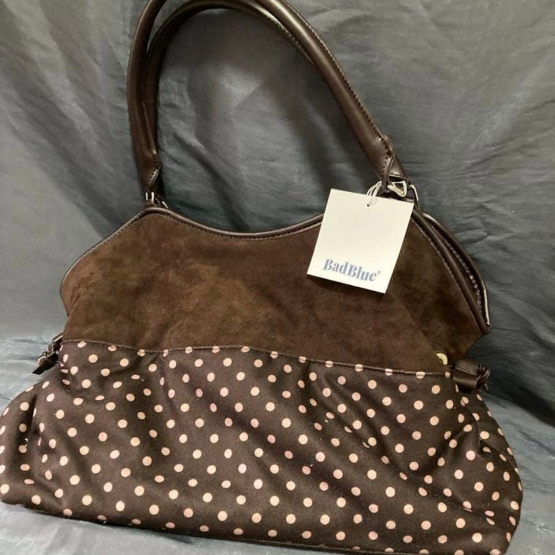 BadBlue ブラウン ドット トートバッグ