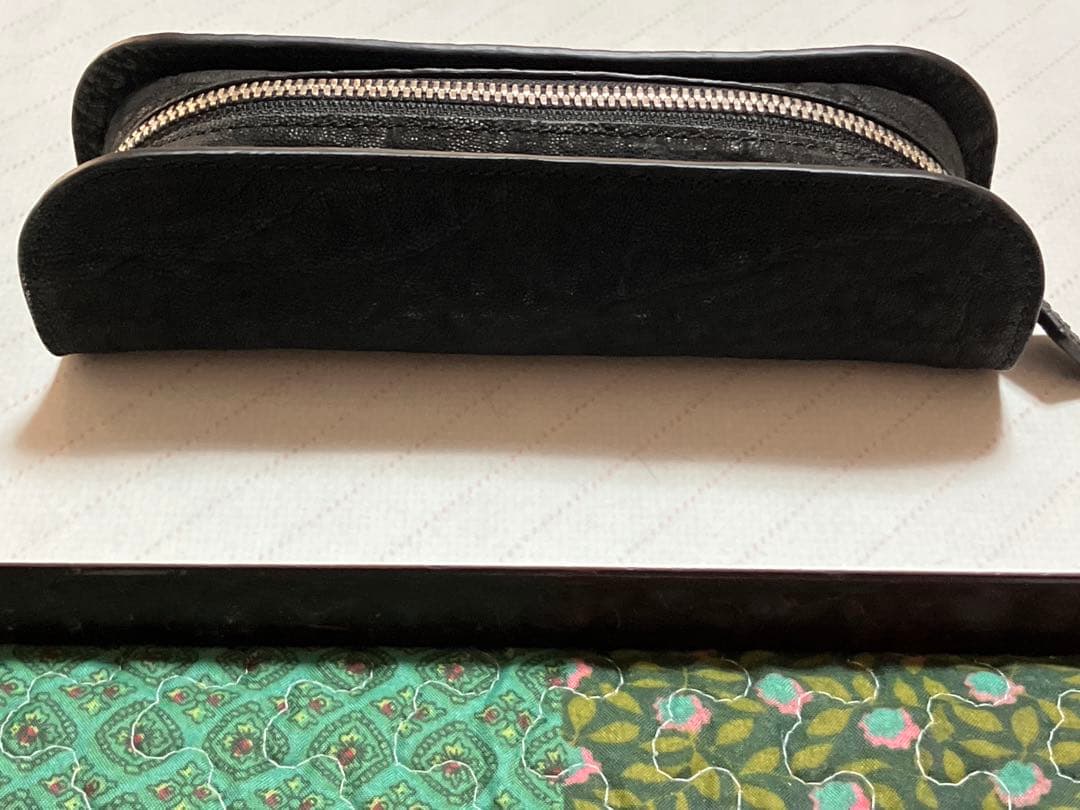 ルボナー デブペンケース エレファントレザー ブラック