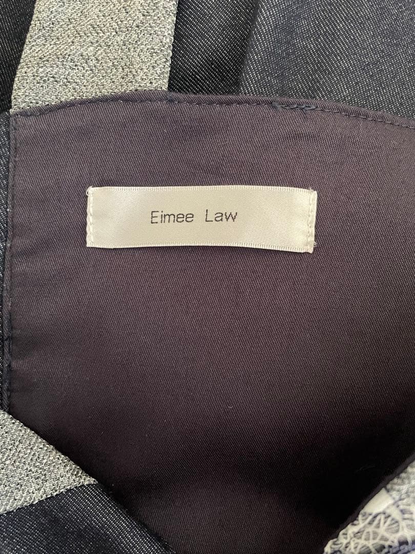 美品エイミーロウ　レース切り替えデニムワンピ　定価¥20000 サイズＦ