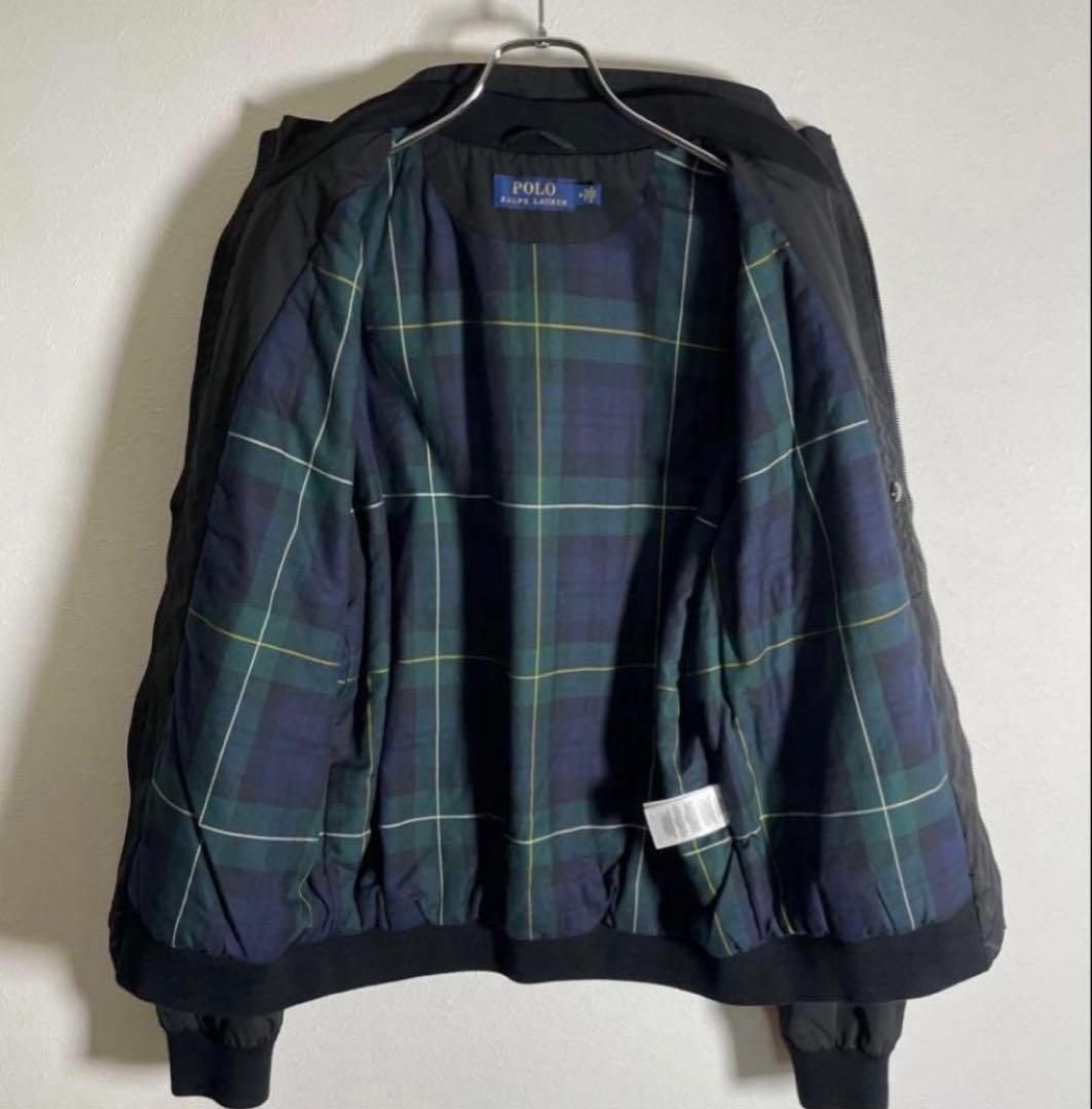 美品】ポロラルフローレン ハリントン スイングトップ 黒ポニー