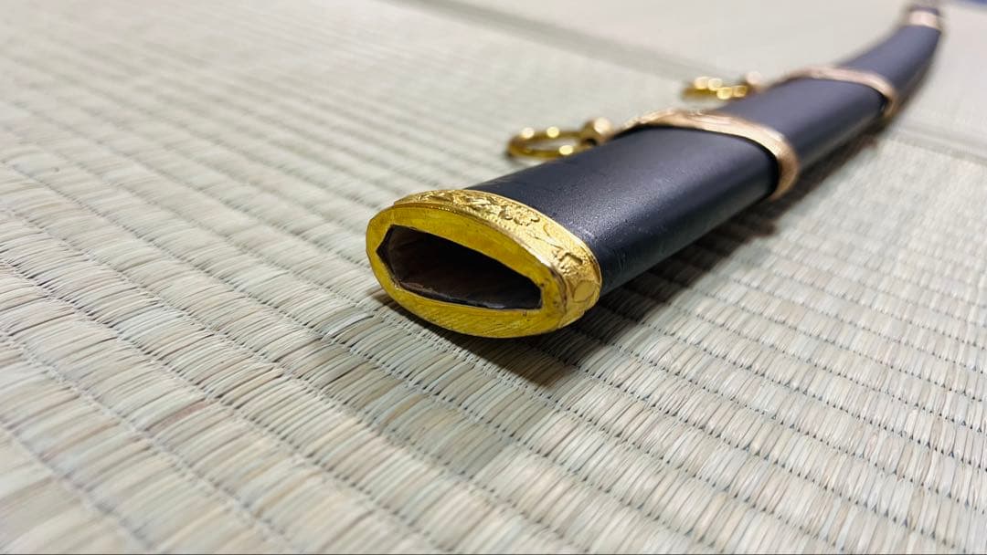 模造刀 海軍 軍刀 樋入り刀身 黒石目鞘 拵 大日本帝国 251021-1 - メルカリ