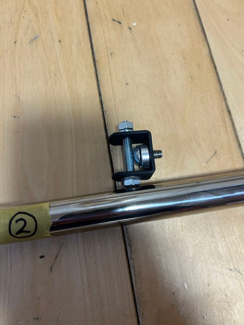 ②アドレスV125Gフレーム補強バーセンターバーケツアゲパイプ対策