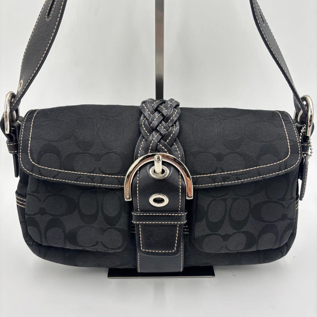 美品COACH コーチ ソーホーシグネチャー ワンショルダーバッグ 6314