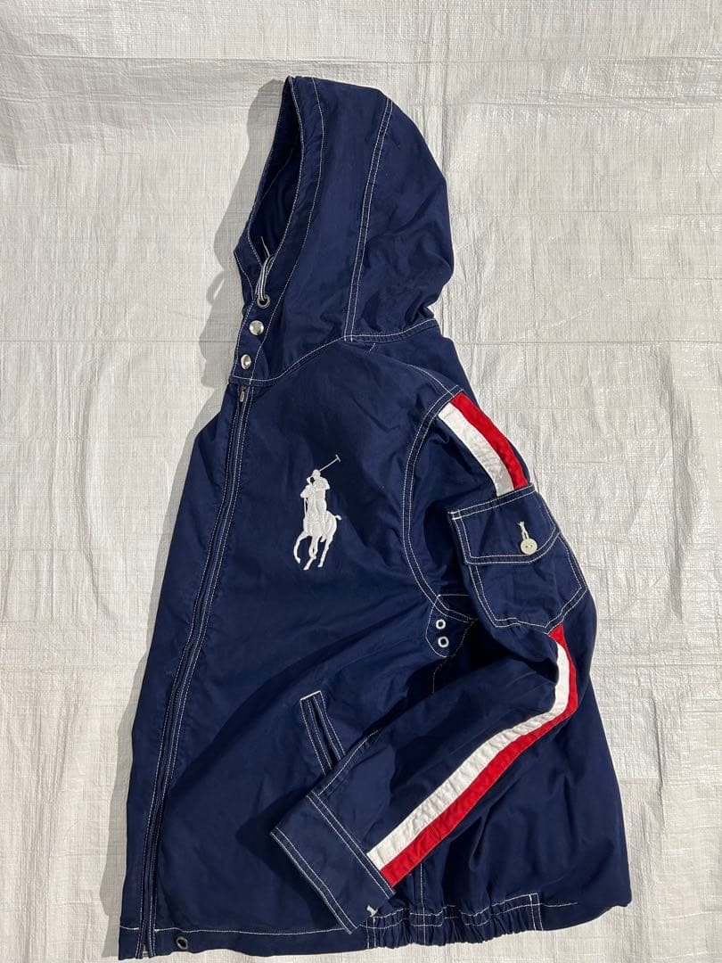 POLO R ポロ ラルフローレン ビッグポニー フード ジャケット ネイビー