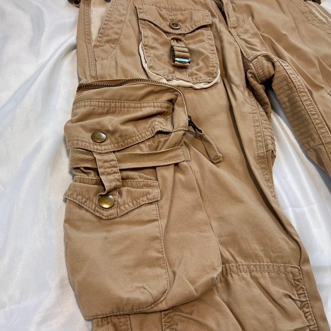 ラルフローレン マルチポケット カーゴパンツ ベージュ Y2K