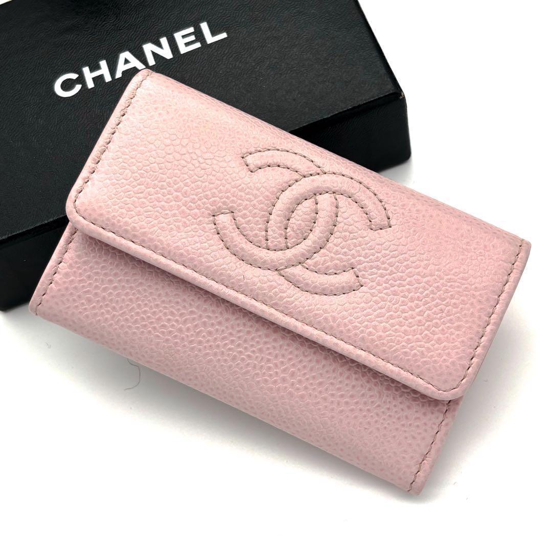極美品✨】シャネル カードケース 名刺入れ ココステッチ キャビア