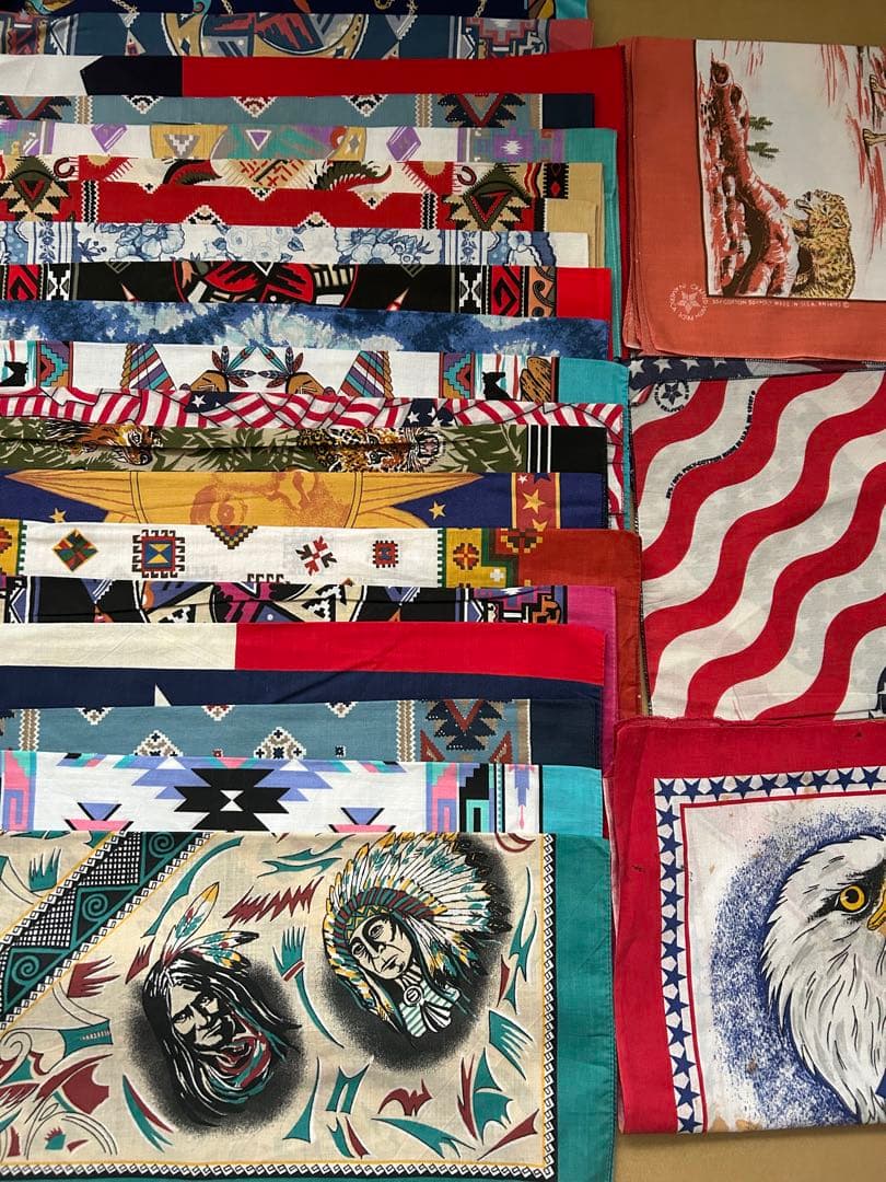 80s 90s アメリカ製バンダナ 20枚セット PD - メルカリ