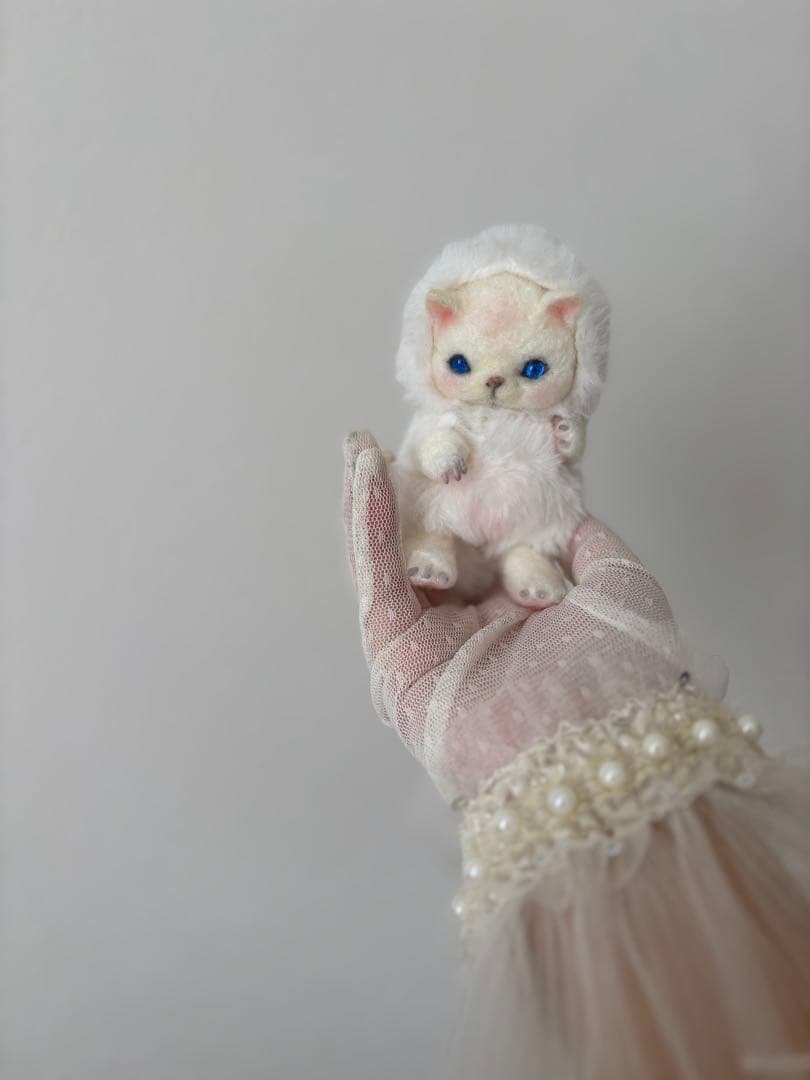 アートドール　こねこ幻獣No.57 羊毛フェルト