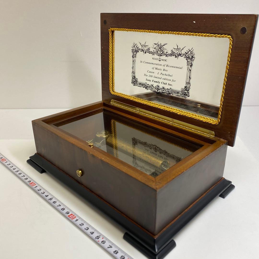 リュージュ 72弁3曲 カノン木製象嵌 シリンダー式 オルゴール トニコオ