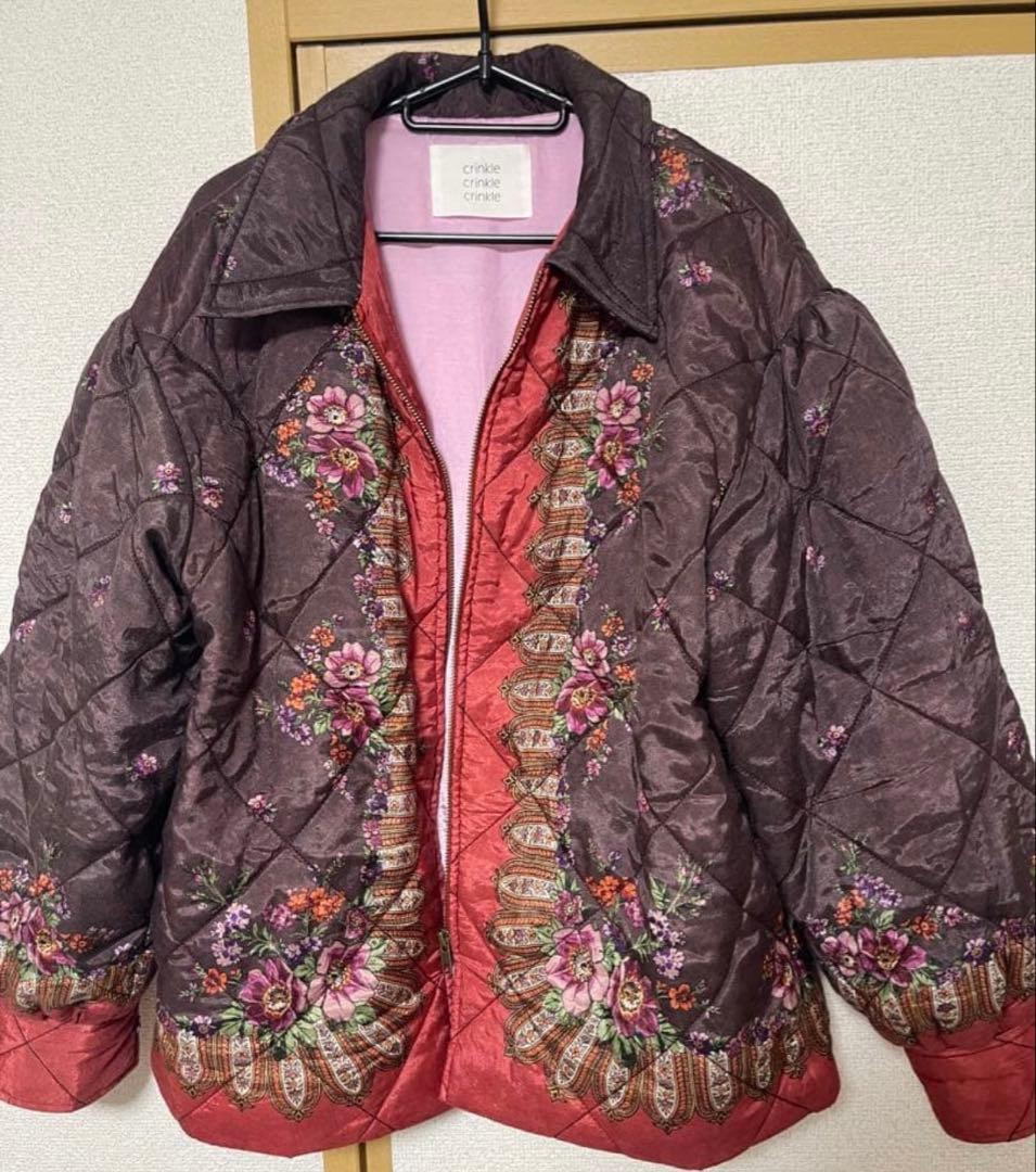 crinkle crinkle crinkle/パターンキルトブルゾン - メルカリ